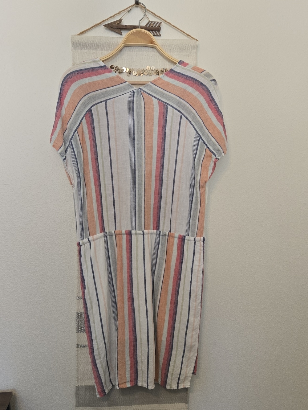 Rails Wren Striped Dress Linen Blend, Pockets S EUC! - Picture 7 of 10